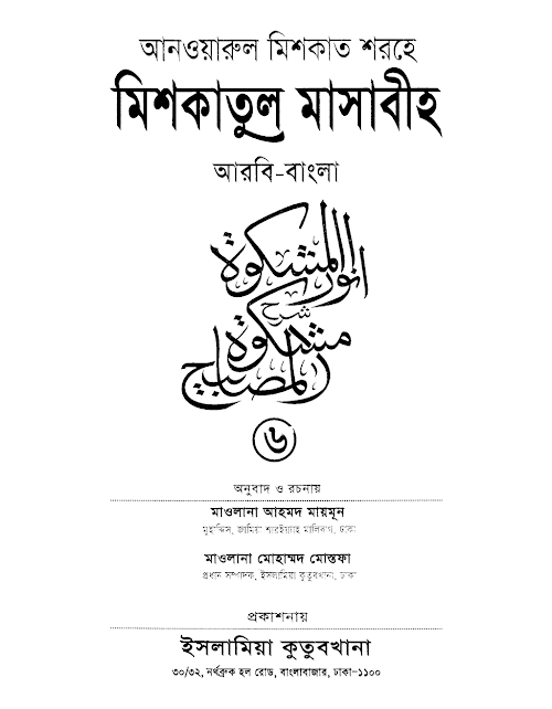 আনোয়ারুল মেশকাত ০৬ ৫৪০ PDF বই কভার