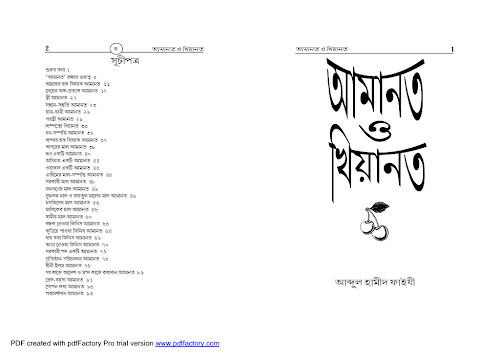 আমানত ও খিয়ানত PDF বই কভার