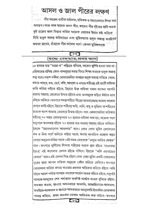 আসল ও জাল পীরের লক্ষণ ০৪। PDF বই কভার