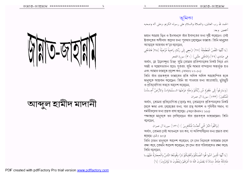 জান্নাত ও জাহান্নাম আব্দুল হামীদ ফাইজী PDF বই কভার