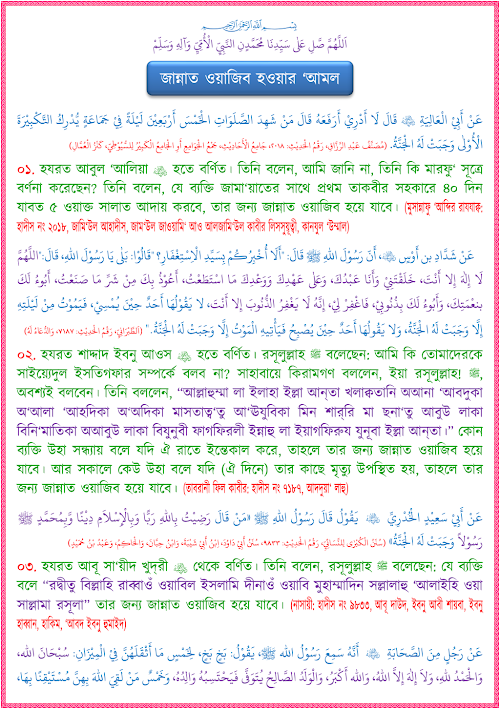 জান্নাত ওয়াজিব হওয়ার ‘আমল PDF বই কভার
