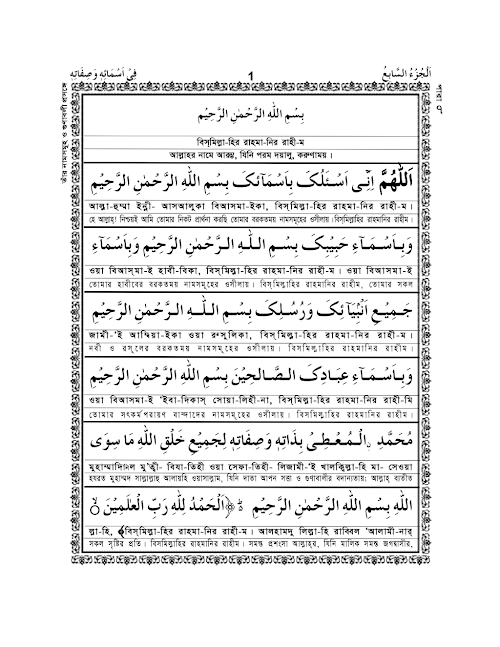 পারা ০৭ রাসুলের নাম সমূহ ও গুণাবলি ১৪৭ PDF বই কভার