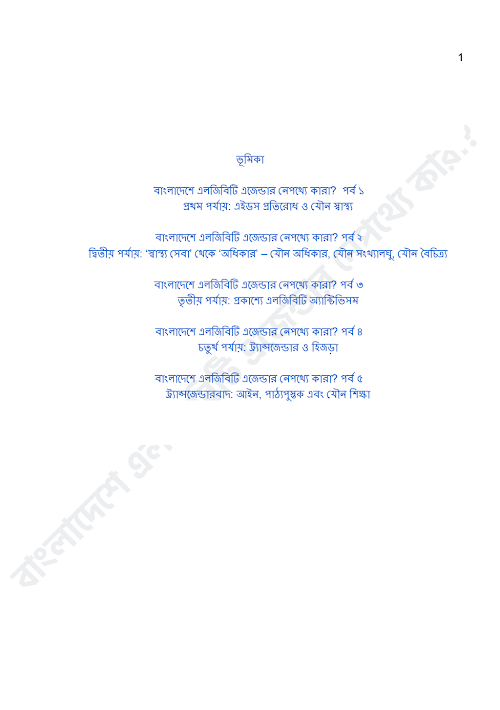বাংলাদেশে এলজিবিটি এজেন্ডার নেপথ্যে কারা PDF বই কভার