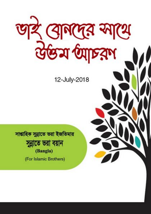 ভাই বোনদের সাথে উত্তম আচরণ PDF বই কভার