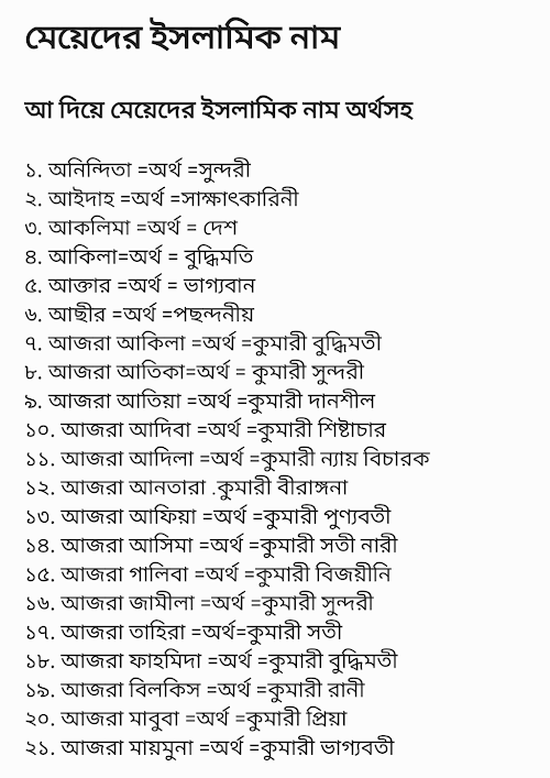 মেয়েদের ইসলামী নাম ২৪ PDF বই কভার