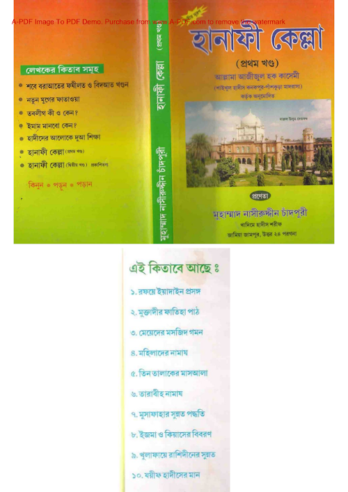 হানাফী কেল্লা ১ম খন্ড ১৭৮ PDF বই কভার