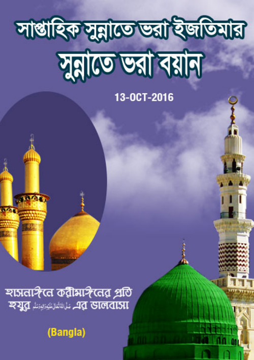 হাসনাইনে কারিমাইনের প্রতি হুযুর সাঃ এর ভালোবাসা PDF বই কভার